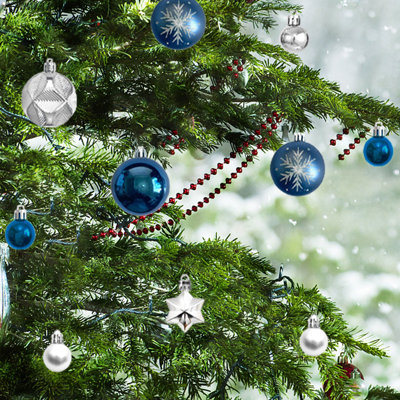 Christmas Decorations Christmas Decorations 45 Piece Differently Shaped Christmas Balls Set Multiple Styles Of Christmas Tree Decorations Can Also Be