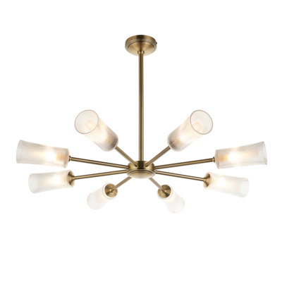 Clara 8 - Light Shaded Chandelier