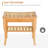 Bamboo Shower Bench Seat, Wooden Spa Shower Stool With Underneath Storage Shelf Shoe Organizer