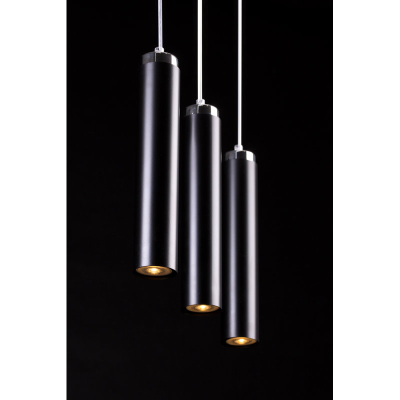 Eberle 3 - Light Cluster Pendant, Black