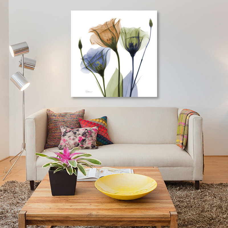«Gentian Buddies» par Albert Koetsier, reproduction d'art graphique sur toile, H 18 po x l 18 po x P 1,5 po, Toile tendue