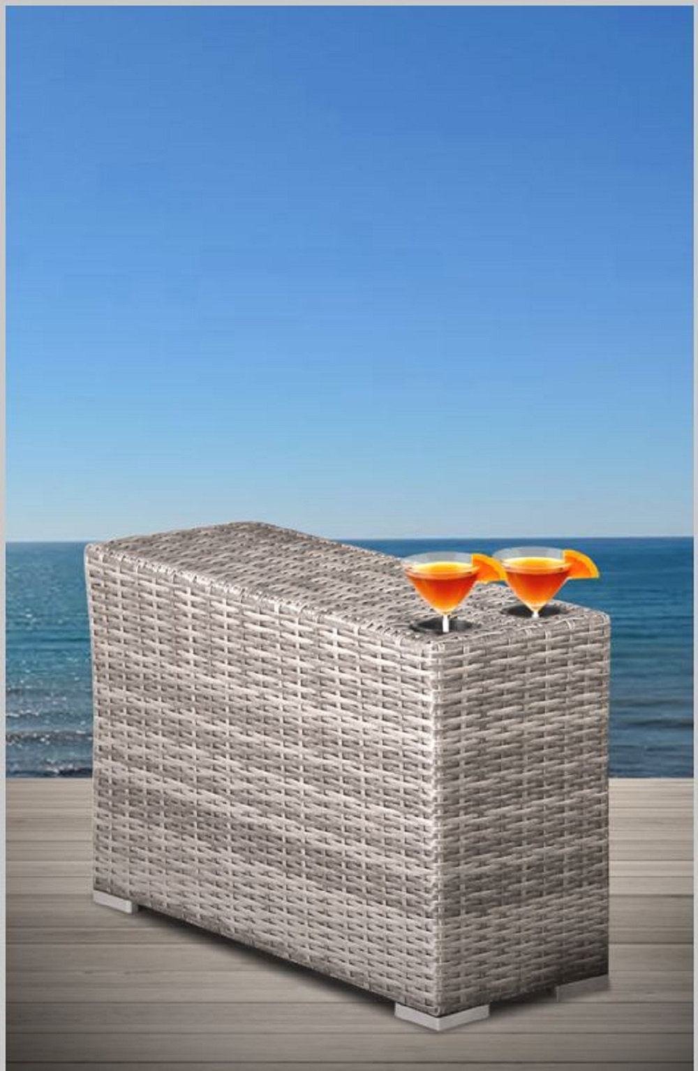 Tonioni 2-Person Sunbrella® Patio Seating Group, Olefin Gray