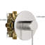 Robinet de douche, nickel brossé - pomme de pluie de 10 po, valve, fixation murale, installation facile et robinet de pluie de 10 po Glisten, propreté