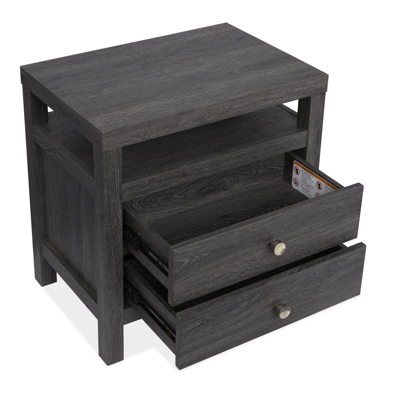 Très grand lit à panneau avec 2 tables de chevet Wentworth, Très grand, 3 Pcs: Bed, 2 Nightstands