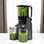 Extracteur de jus à pressage à froid, extracteur de jus à mastication lente, extracteur de jus de 350 W, grande goulotte d'alimentation de 5,3 po pour légumes et fruits entiers, extracteur de jus facile à nettoyer
