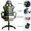 Fauteuil de jeu ergonomique avec coussin lombaire extra large Hoffree-2092291185