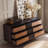 Solid wood rattan creative cabinet