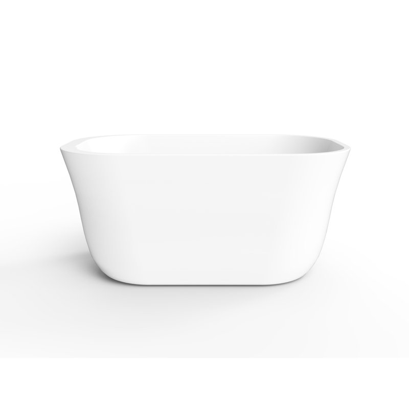 51.375'' x 31.25'' Freestanding Acrylic Bathtub, Polished Nickel