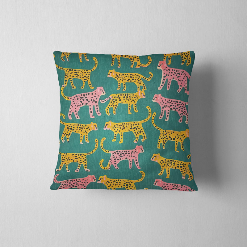 Folk Maximalist Reversible Pillow Cover, 18"H x 18"W