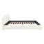 Lit tapissier en tissu de style crème, lit double simple de style moderne, très grand lit-1653923737