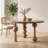 47.2" Modern Sculptural Round Solid Wood Dining Table with Ash Veneer