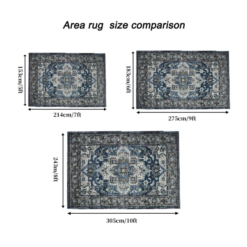 Tapis lavable antidérapant 5 x 7 po