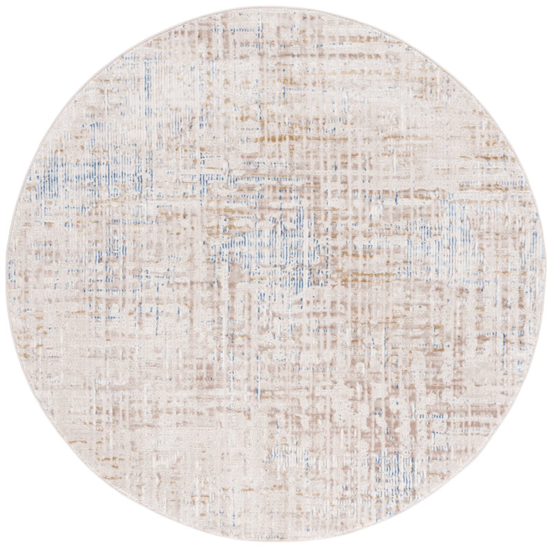 Onay Performance Abstract Rug, Round 6'7"
