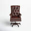 Fauteuil de direction en cuir véritable Bridgeman