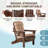 Folding Adirondack Chairs Set Of 2 With Cushion, Hdpe Oversized Patio Chair Weather Resistant-103555380