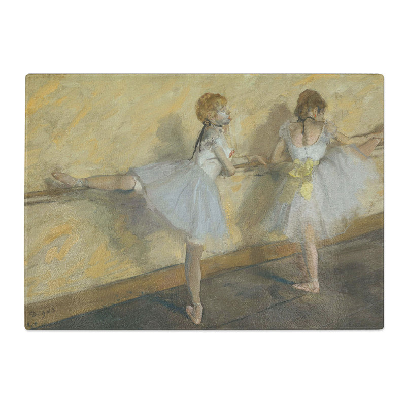 Ballet Ballerina Dancers Practicing at the Bar by Edgar Degas Chopping Board, 0.4cm H x 20cm W x 29cm L