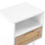 Table d'appoint avec tiroir et pieds en bois massif, espace de vie pratique de 16,04 po-435726054