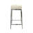 Safari Stainless Steel & Cowhide Bar Stool