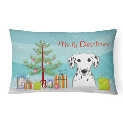 Coussin décoratif intérieur / extérieur Christmas Tree and Dalmatian
