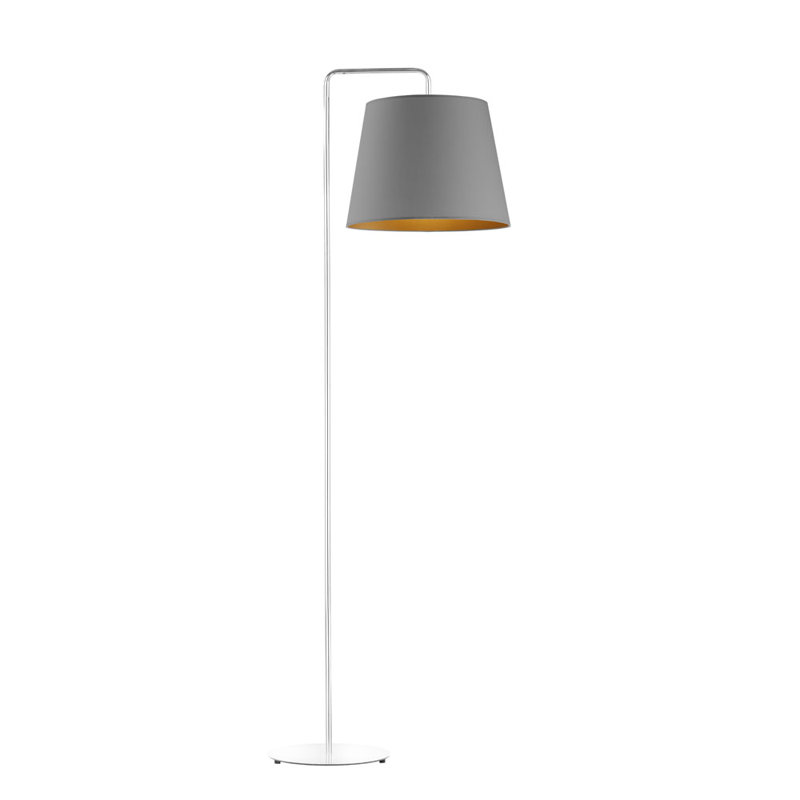 Ronja 156cm Task Floor Lamp, Grey, White