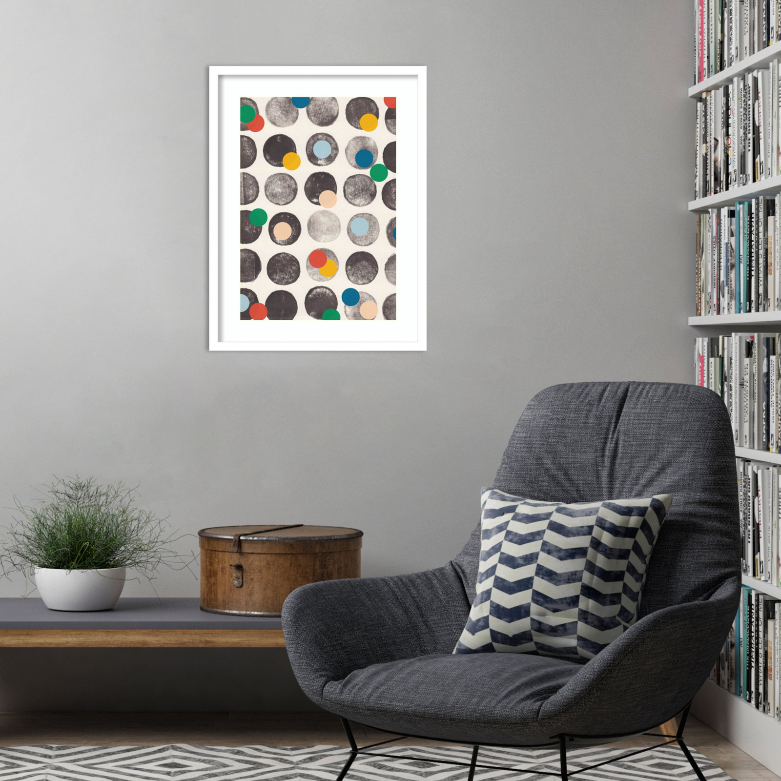 Add More Colors by Alisa Galitsyna, 25" H x 19" W x 1" D, White