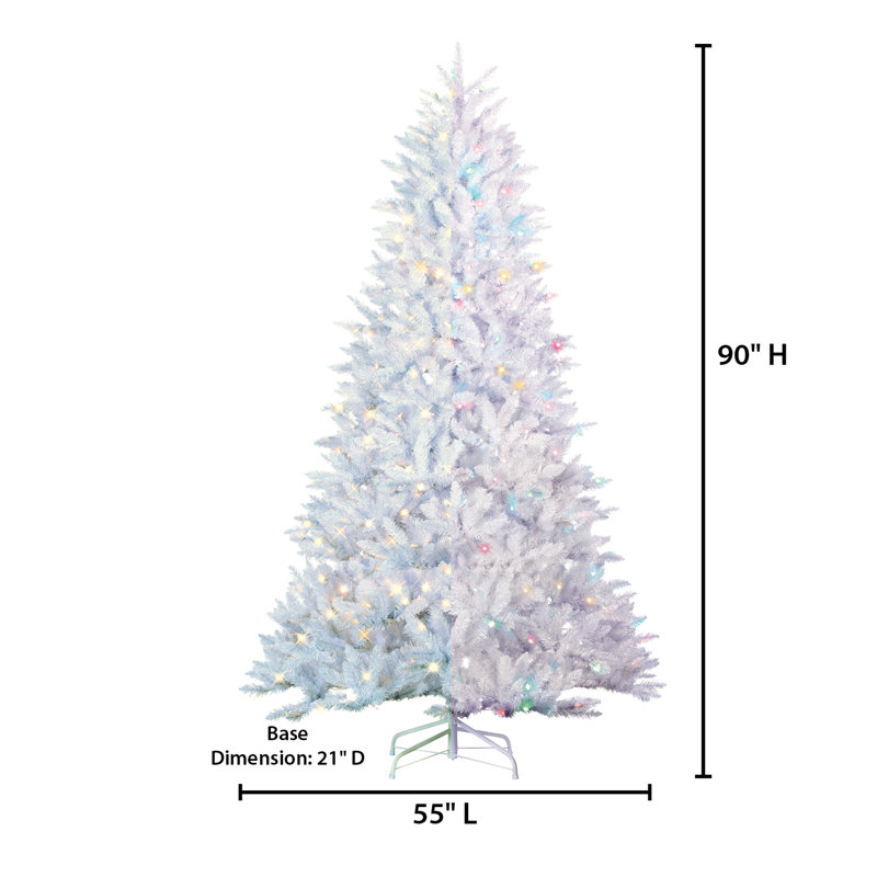 90' H Lighted Artificial Pine Christmas Tree