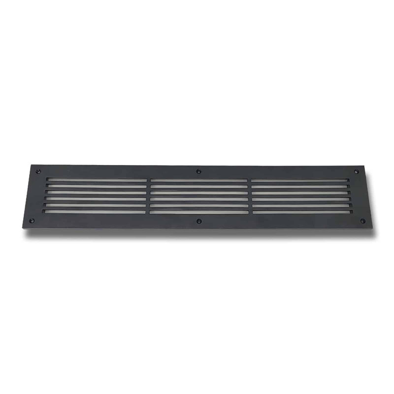 Grille murale en aluminium, Noir