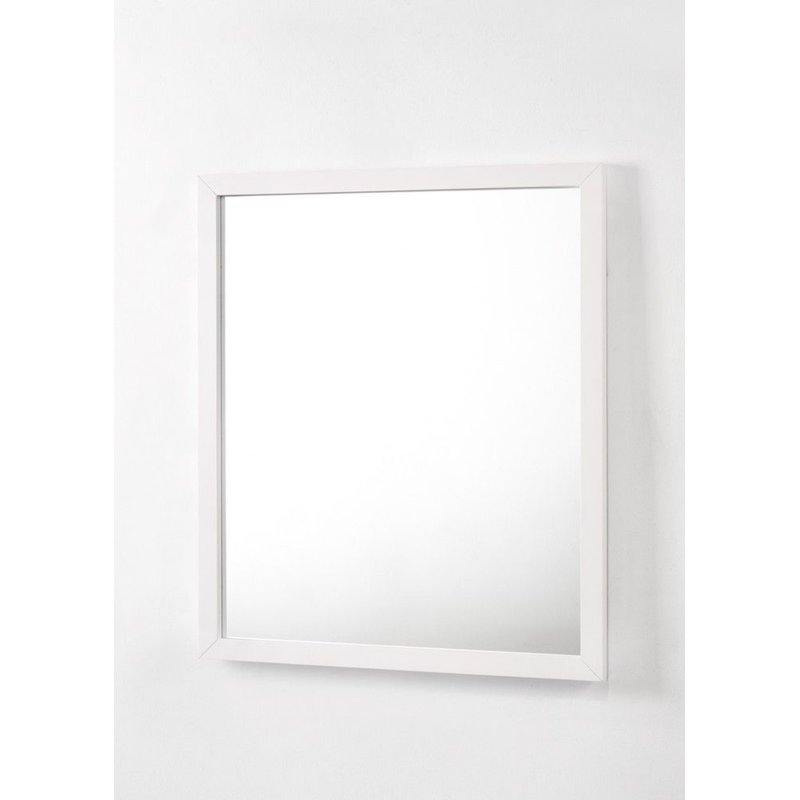 Schock Rectangle Wall Mirror, White