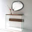 Arkoe 91cm Solid Wood Top Console Table