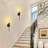 2-Pack Modern Rechargeable Wall Sconce, Dimmable Wall Light With Touch and Remote Control (Bulb Included)