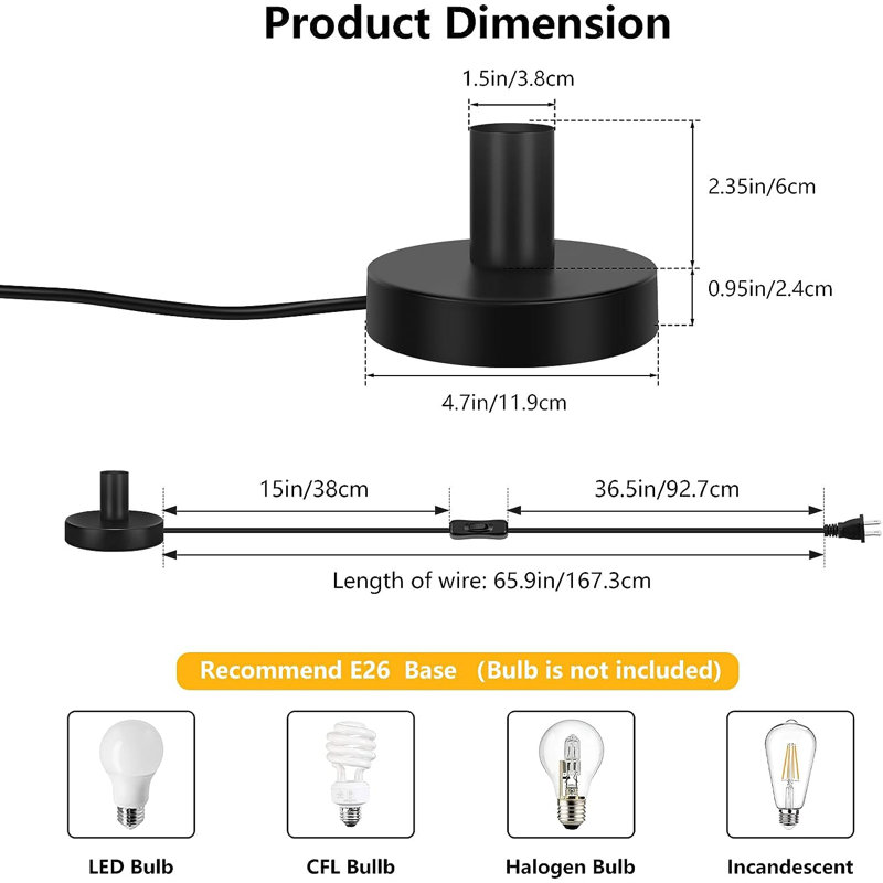 Forhad Metal Lamp Base Lamp