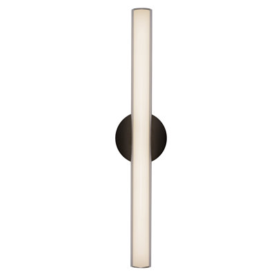 Tole 24-in Black dimmable LED Wall Sconce