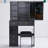 29.2" Small Space Left Drawer Desktop Vanity Table + Cushioned Stool-1257987545