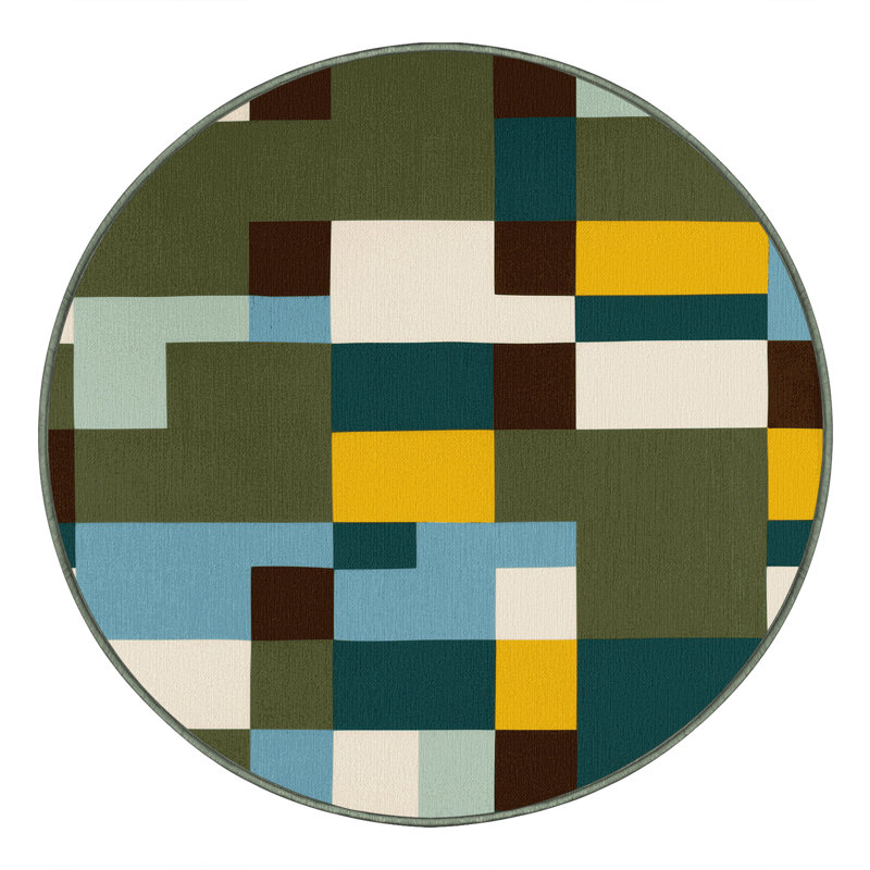 Tapis Earthly Grids, Rond 6 pi