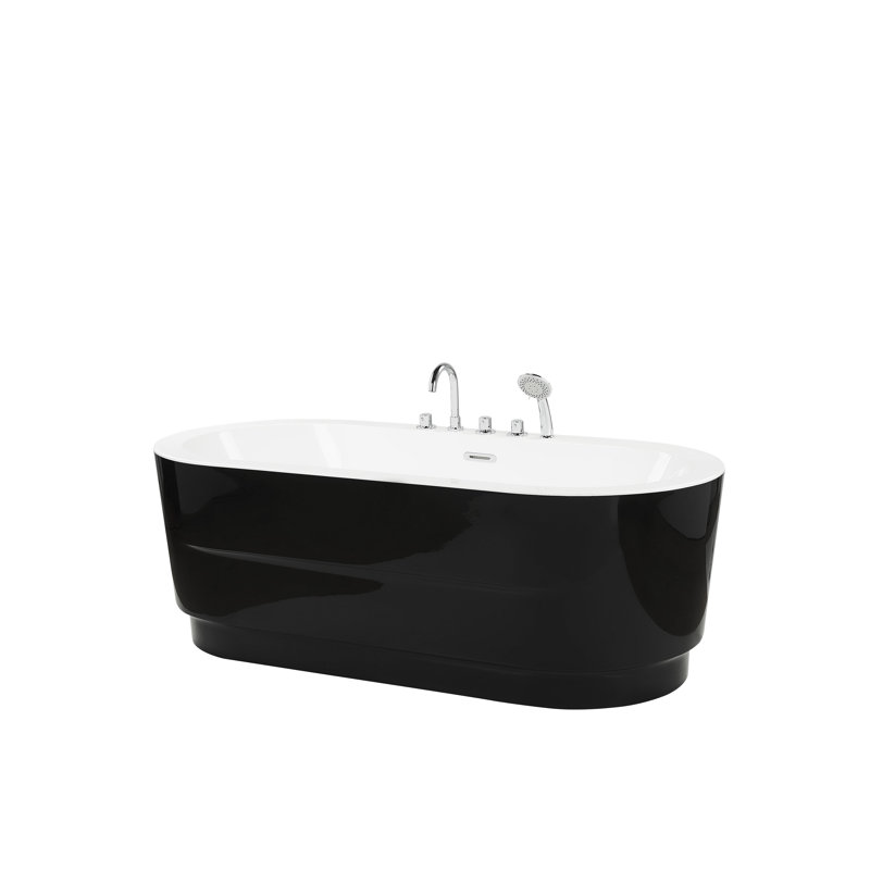 Carvalho 1700mm x 800mm Freestanding Soaking Acrylic Bathtub with Tap
