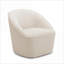 Fauteuil d'appoint pivotant Anson, siège rembourré pour adultes, pour salon, chambre à coucher, bureau à domicile