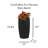 Good Ideas Plastic Dual Overflow Rain Barrel