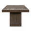 Table de salle à manger de style contemporain avec rallonge en bois brun 1pc