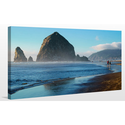 « cannon beach landscape, oregon france », reproduction de photo sur toile tendue