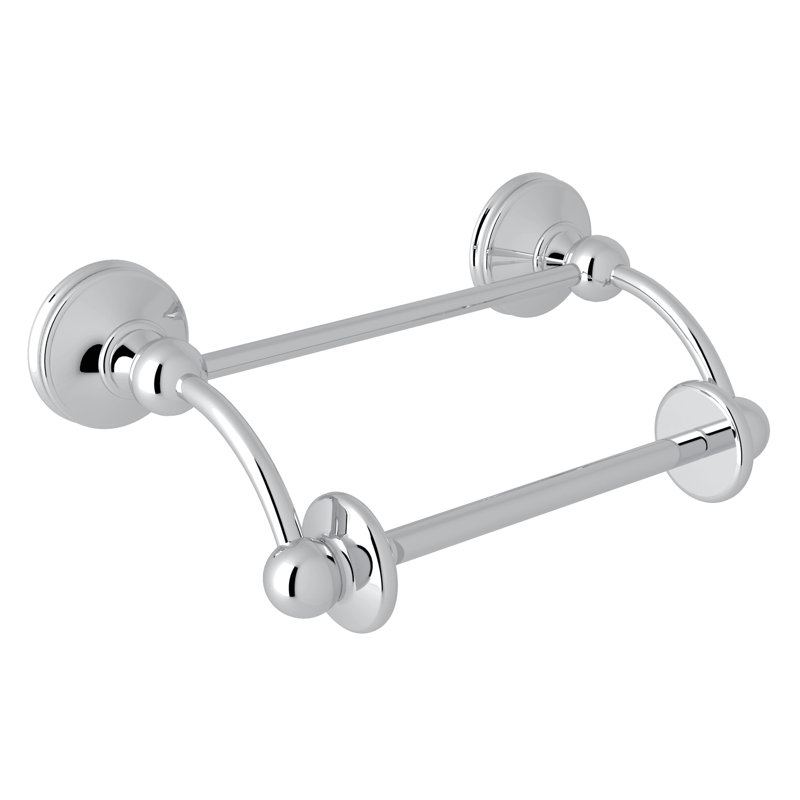 Polished Nickel Traditional Wall Mount Toilet Paper Holder