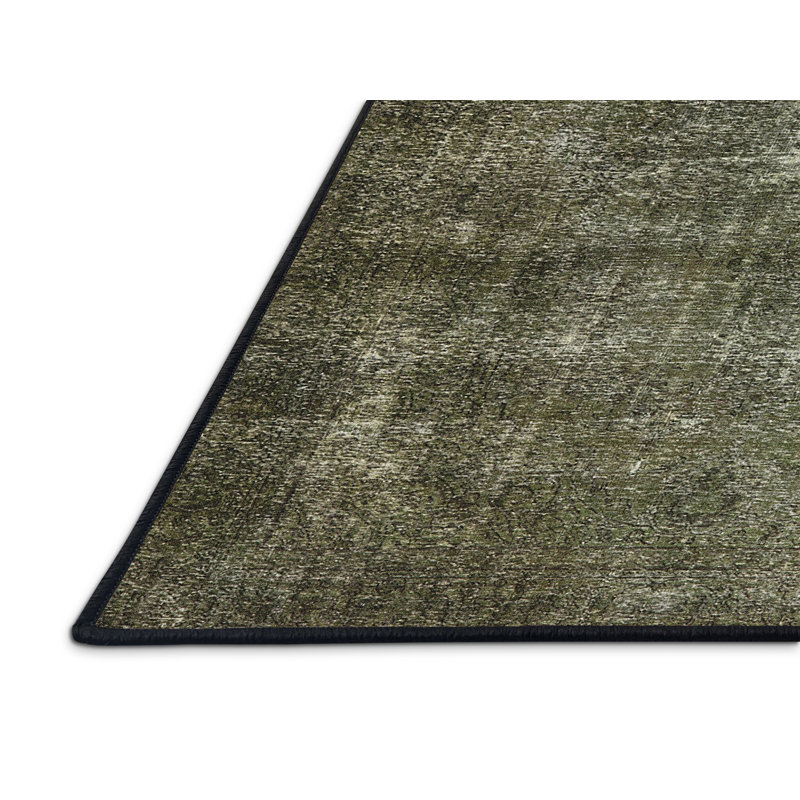 Tapis marocain tissé à la machine Afke, Rectangle de 2 pi x 3 pi