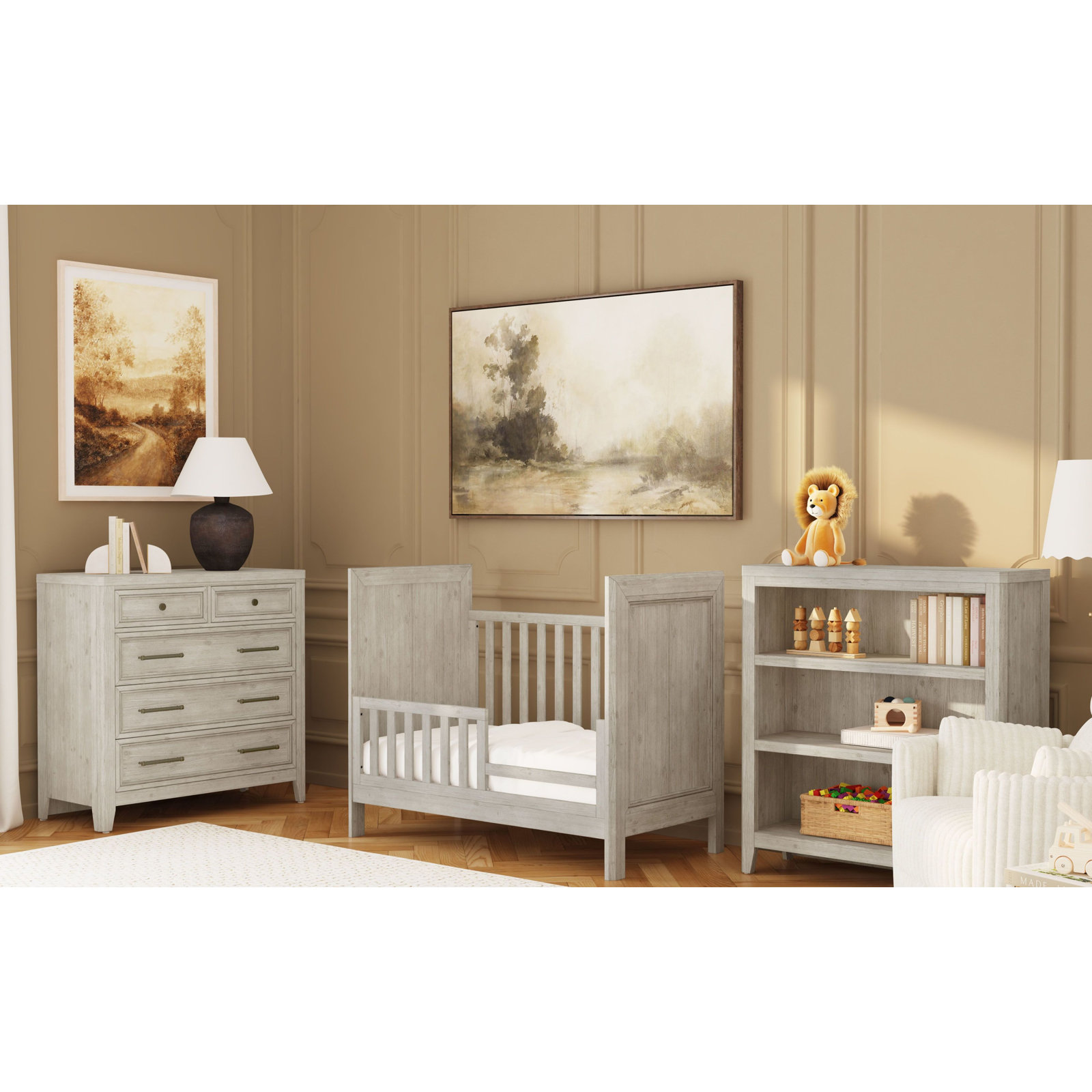 Jemma 2-in-1 Crib, Washed Linen