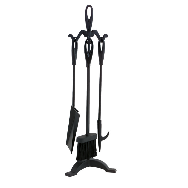 Ensemble d'outils de foyer en acier Dalicia