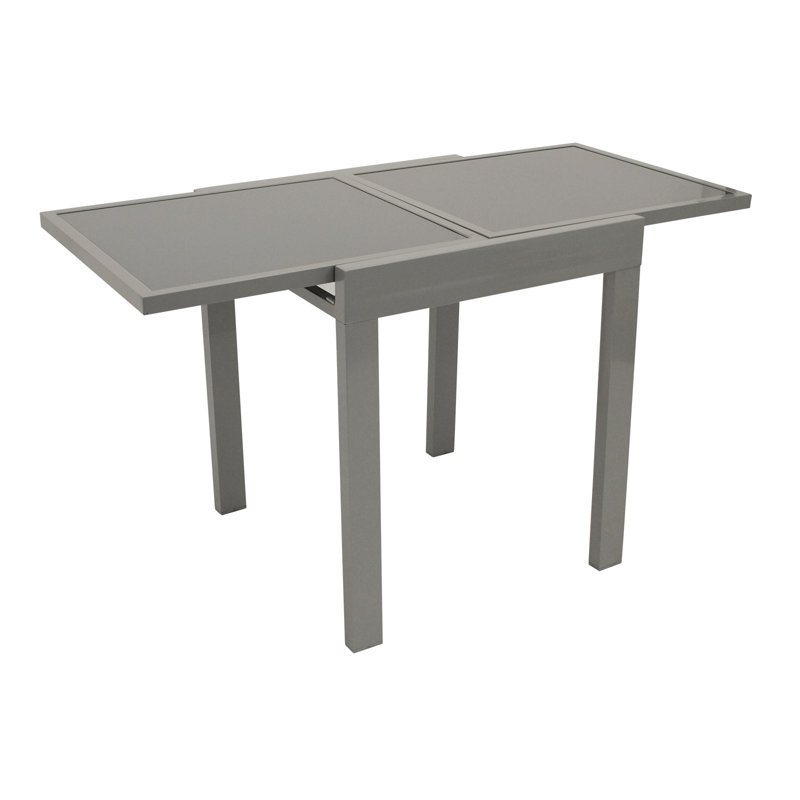Courtenay Rectangular Glass Outdoor Dining Table - 65 cm W 65 cm D