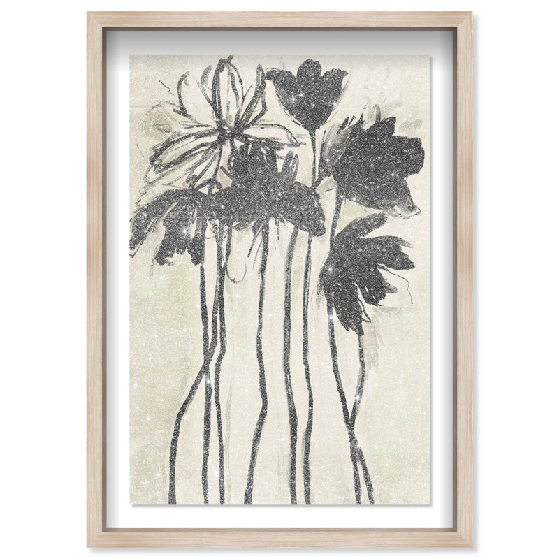 Flower Abstract Studio Shadowbox Floral & Botanical Print by Oliver Gal, Black Frame, 10 x 15, 31.5"H x 21.5"W