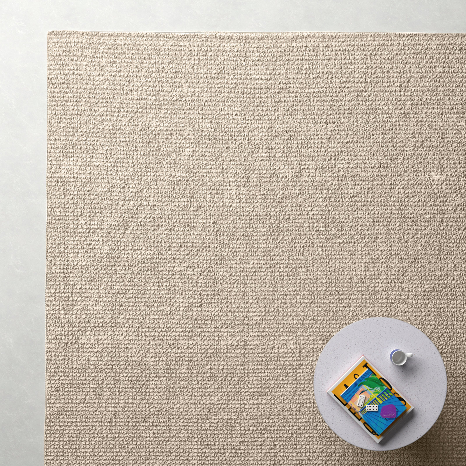 Rolando Gray Hand-Woven Jute Wool Rug, Rectangle 2' x 3'