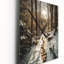 Frosty Snow Forest Path I - Paysages très horloges murales-1314891141