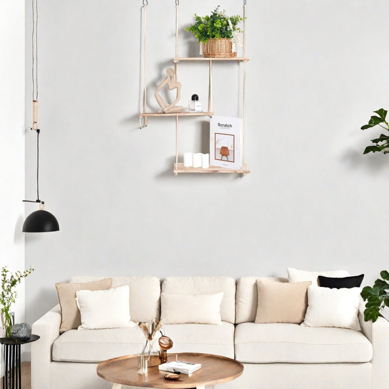 Tablettes suspendues Boho