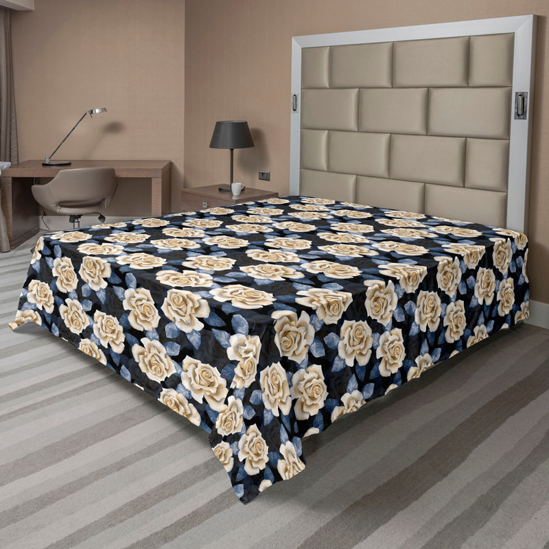 Drap plat Ambesonne, Drap plat pour taille de lit très grand californi