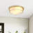 2-Lamp Gold Glass Dimmable Industrial Ceiling Light
